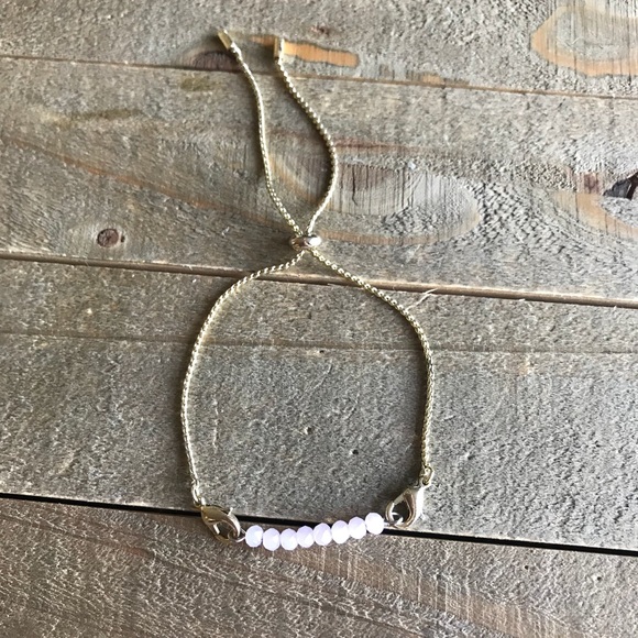 handmade Jewelry - Beautiful Handmade Gold & Pink Adjustable Bracelet